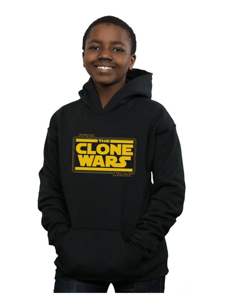 Star Wars - Sweat à capuche CLONE WARS Noir - Kiabi