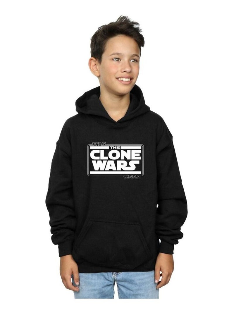 Star Wars - Sweat à capuche CLONE WARS Noir - Kiabi