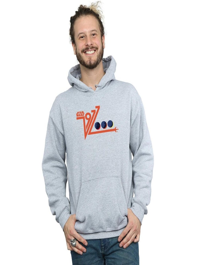 Star Wars - Sweat à capuche DEATH STAR Gris chiné - Kiabi