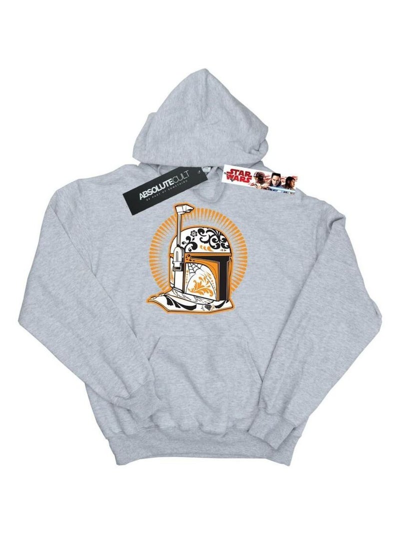 Star Wars - Sweat à capuche DIA DE LOS MUERTOS Gris chiné - Kiabi