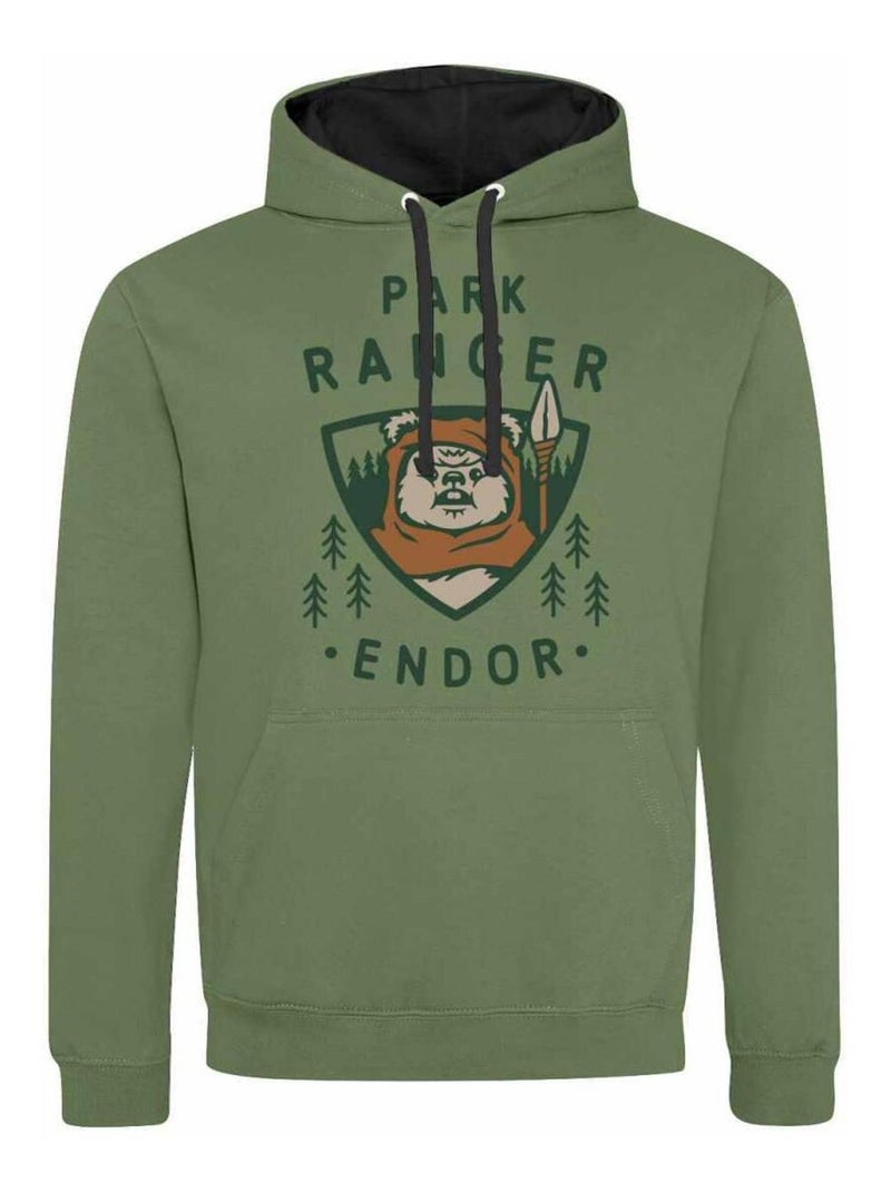 Star Wars - Sweat à capuche ENDOR PARK RANGER Vert - Kiabi