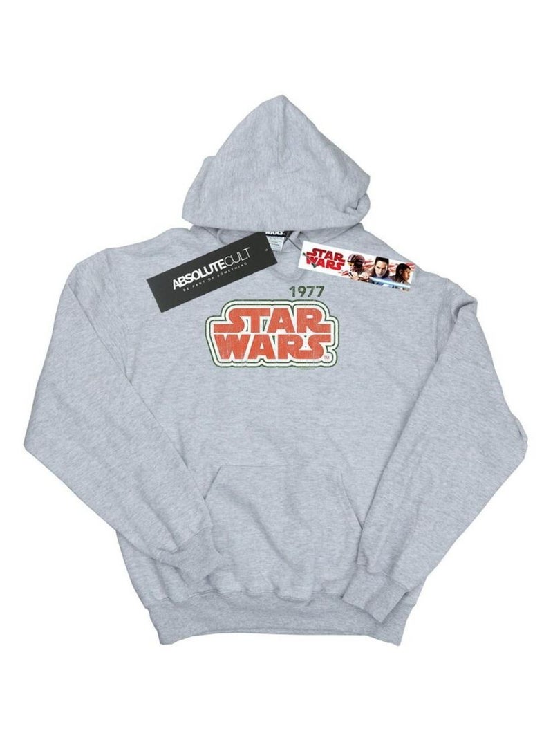 Star Wars - Sweat à capuche Gris chiné - Kiabi