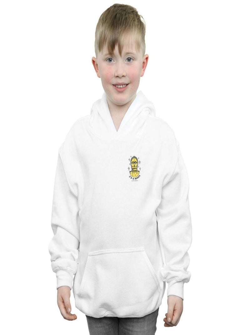 Star Wars - Sweat à capuche I'M A REBEL Blanc - Kiabi