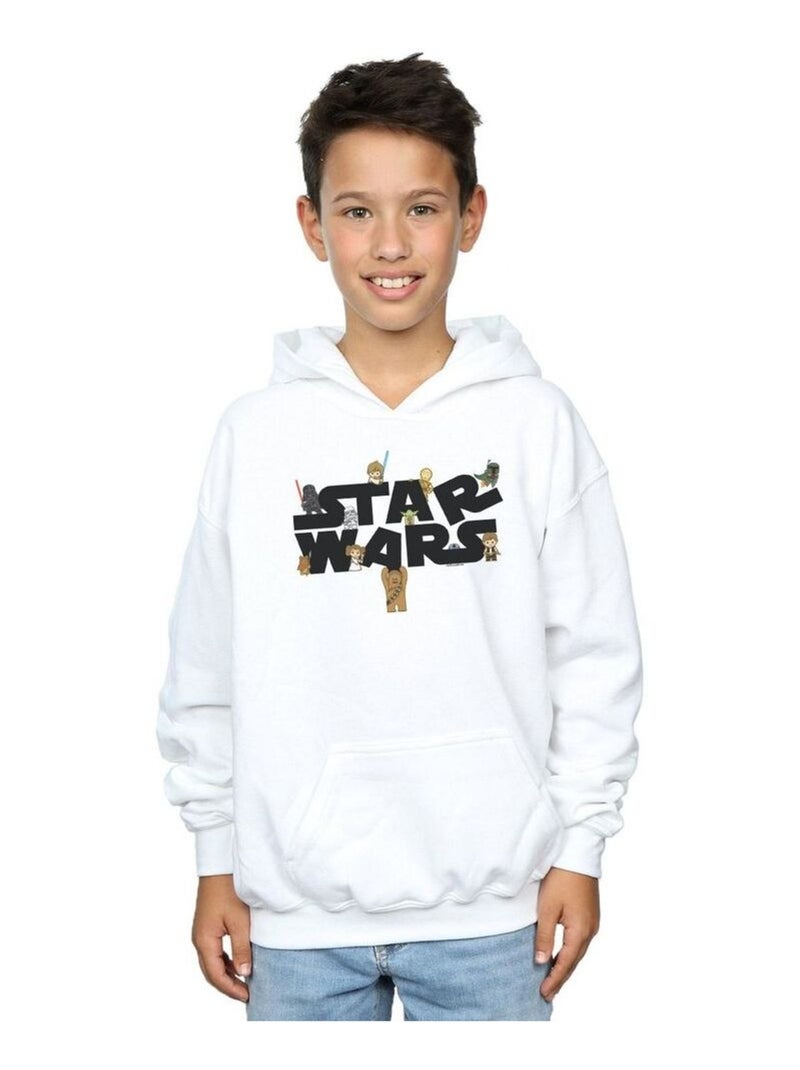 Star Wars - Sweat à capuche KIDDIE Blanc - Kiabi