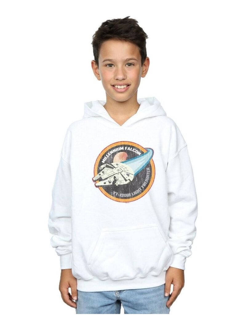 Star Wars - Sweat à capuche MILLENNIUM Blanc - Kiabi