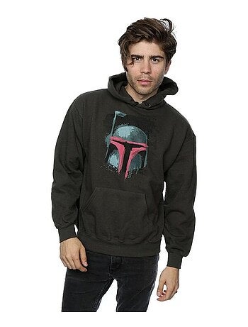 Star Wars - Sweat à capuche motif Boba Fett motif/style casque