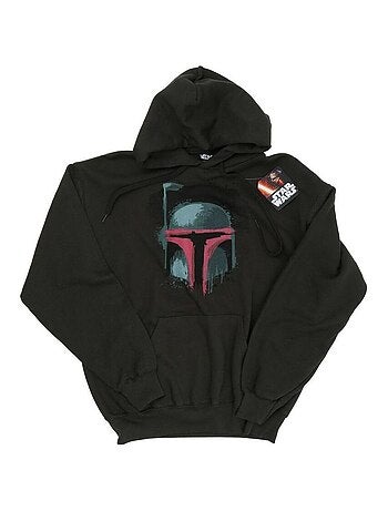 Star Wars - Sweat à capuche motif Boba Fett motif/style casque