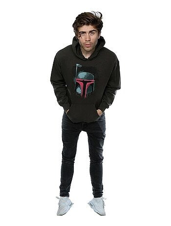 Star Wars - Sweat à capuche motif Boba Fett motif/style casque