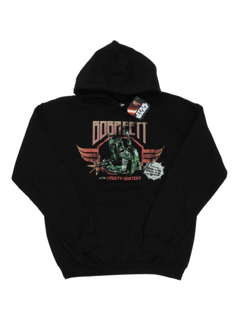 Star Wars - Sweat à capuche motif Boba Fett motif/style poster Noir - Kiabi