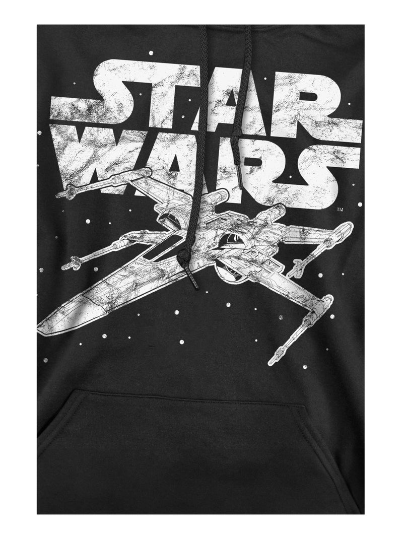 Star Wars - Sweat à capuche motif logo Noir - Kiabi
