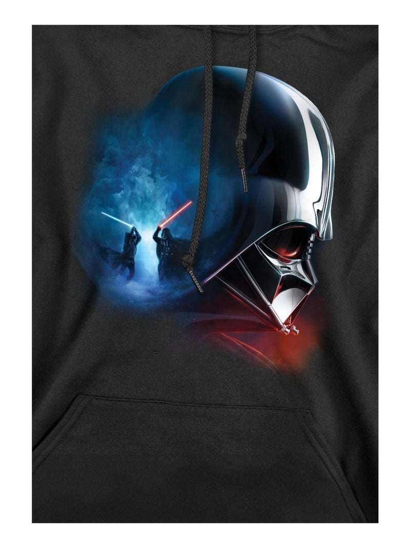 Star Wars - Sweat à capuche motifs Obi-Wan Kenobi et Vador style poster Noir - Kiabi