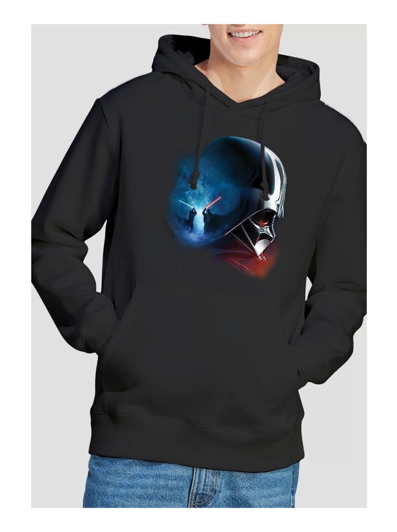 Star Wars - Sweat à capuche motifs Obi-Wan Kenobi et Vador style poster Noir - Kiabi