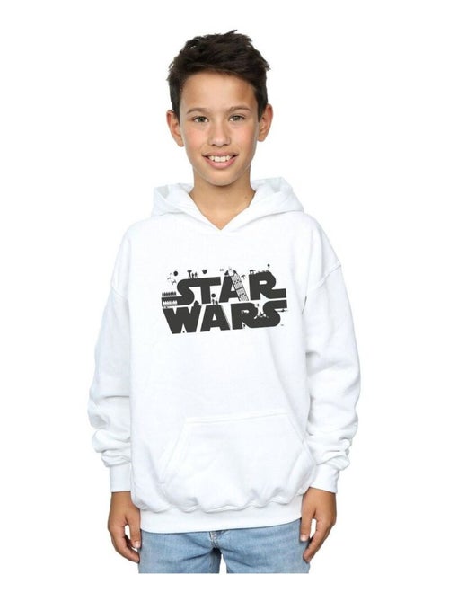Star Wars - Sweat à capuche motif/style minimaliste - Kiabi