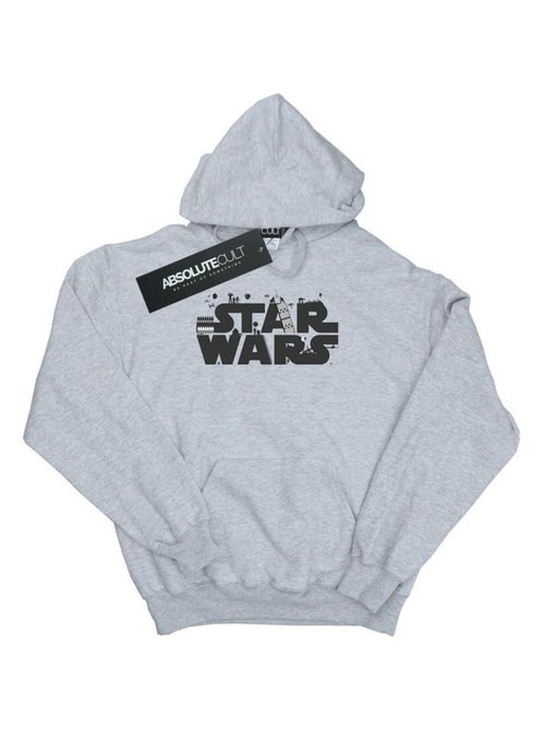 Star Wars - Sweat à capuche motif/style minimaliste - Kiabi