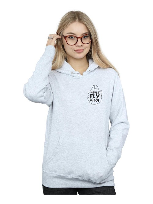 Star Wars - Sweat à capuche NEVER FLY SOLO - Kiabi