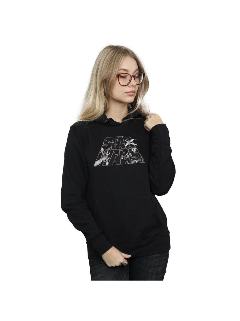 Star Wars - Sweat à capuche Noir - Kiabi