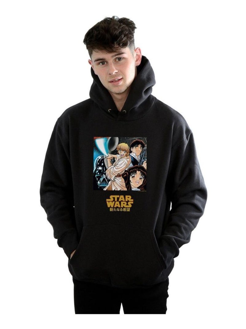 Star Wars - Sweat à capuche Noir - Kiabi