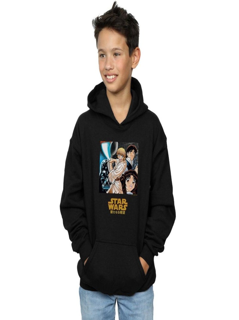 Star Wars - Sweat à capuche Noir - Kiabi