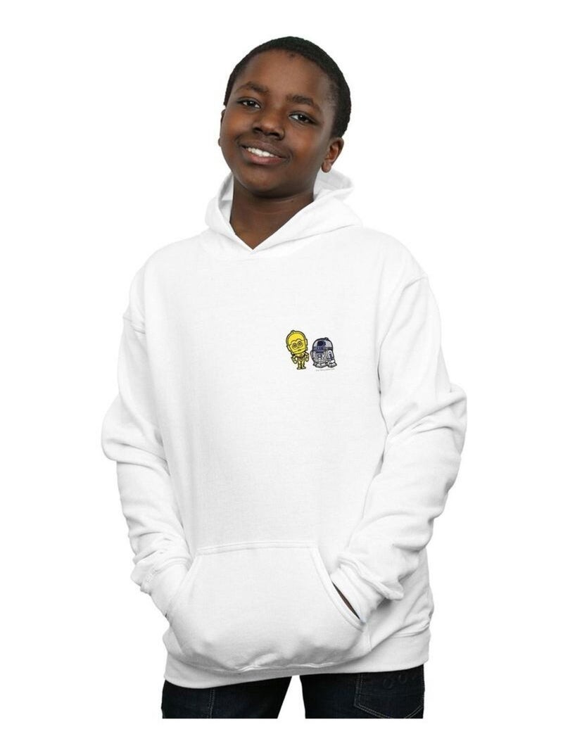 Star Wars - Sweat à capuche RESISTANCE DROIDS Blanc - Kiabi