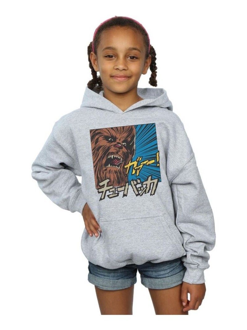Star Wars - Sweat à capuche ROAR Gris chiné - Kiabi