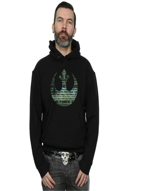 Star Wars - Sweat à capuche ROGUE ONE I'M ONE WITH THE FORCE ALLIANCE - Kiabi