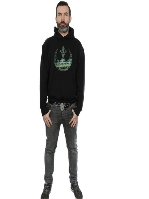 Star Wars - Sweat à capuche ROGUE ONE I'M ONE WITH THE FORCE ALLIANCE - Kiabi