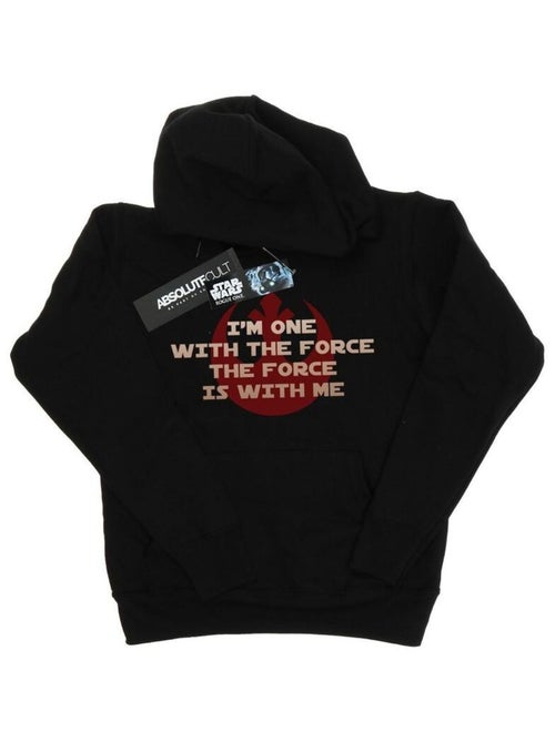 Star Wars - Sweat à capuche ROGUE ONE I'M ONE WITH THE FORCE - Kiabi