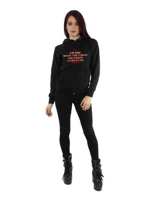 Star Wars - Sweat à capuche ROGUE ONE I'M ONE WITH THE FORCE - Kiabi