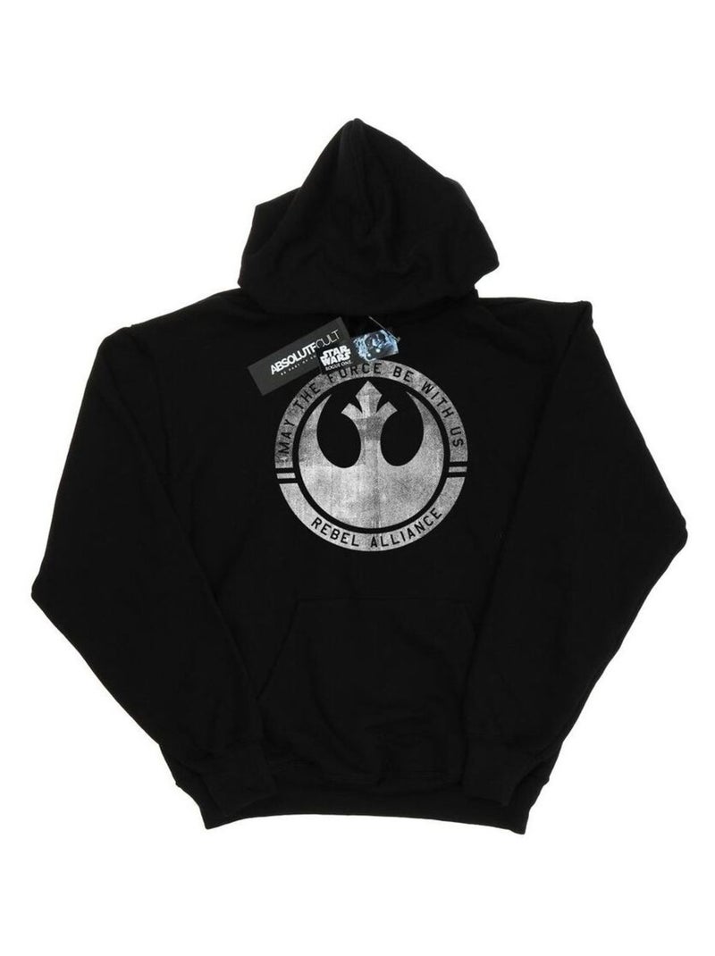 Star Wars - Sweat à capuche ROGUE ONE MAY THE FORCE BE WITH US Noir - Kiabi