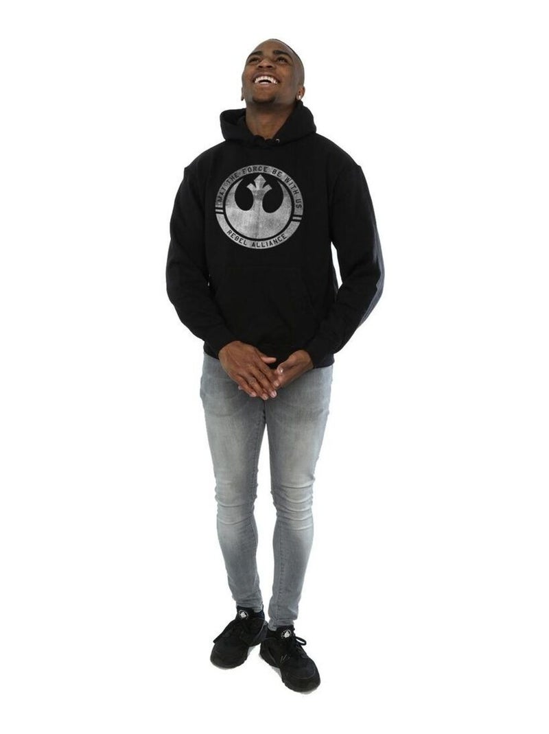 Star Wars - Sweat à capuche ROGUE ONE MAY THE FORCE BE WITH US Noir - Kiabi