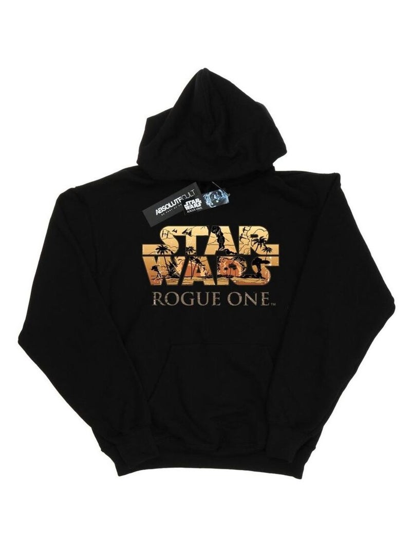 Star Wars - Sweat à capuche ROGUE ONE Noir - Kiabi