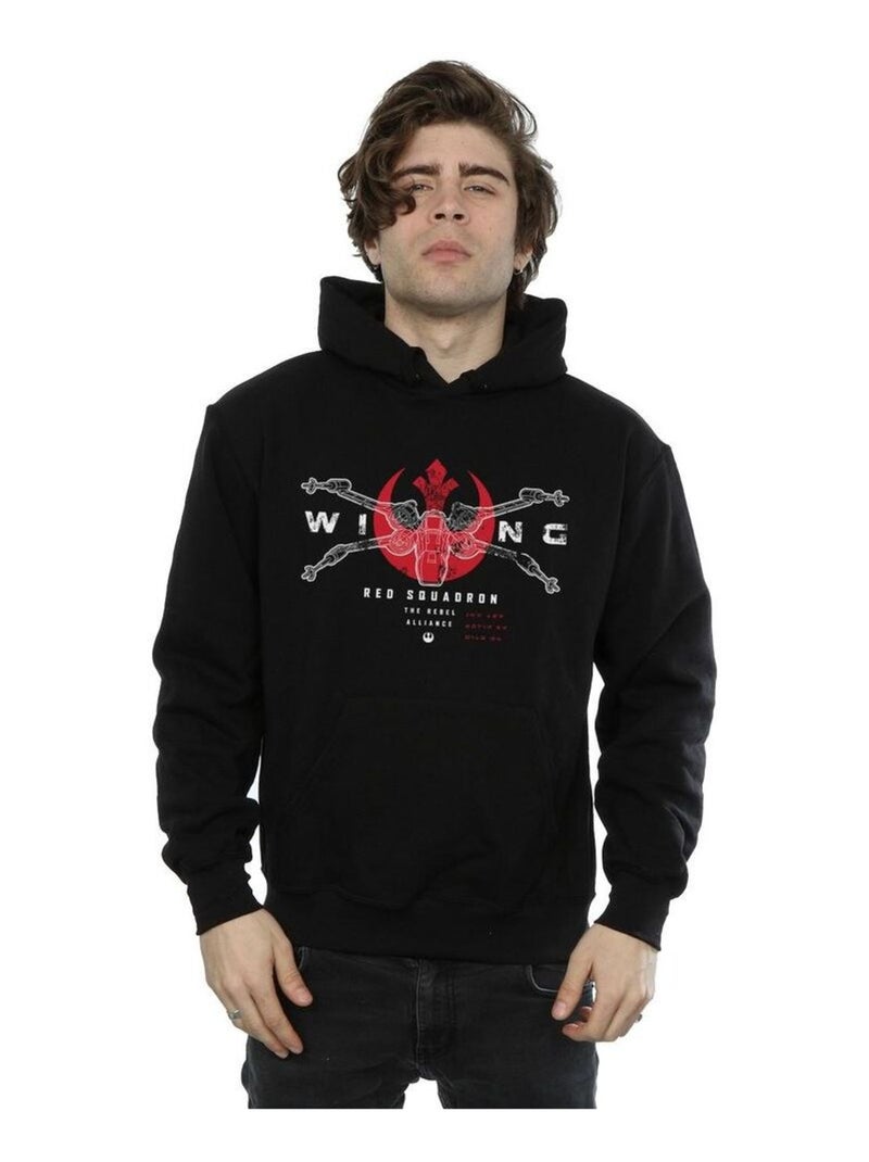Star Wars - Sweat à capuche ROGUE ONE X-WING SQUADRON Noir - Kiabi