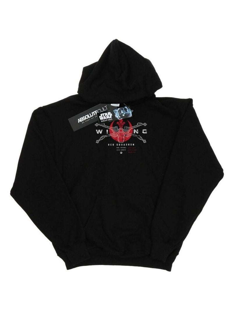 Star Wars - Sweat à capuche ROGUE ONE X-WING SQUADRON Noir - Kiabi