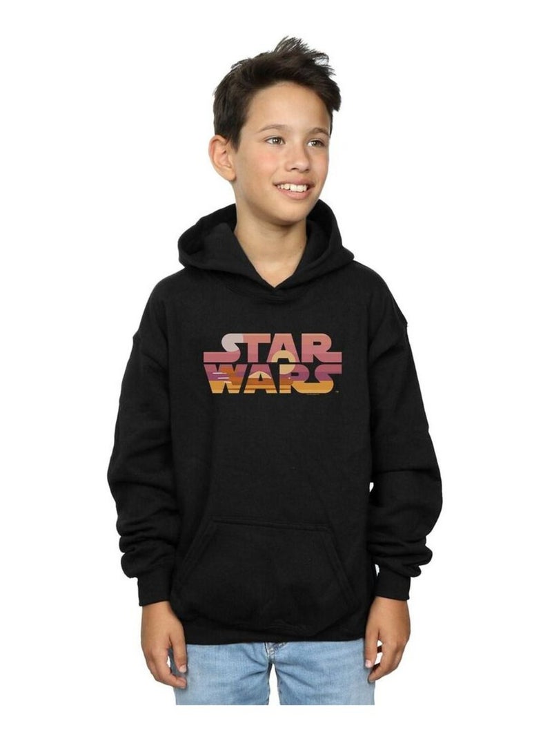 Star Wars - Sweat à capuche TATOOINE Noir - Kiabi