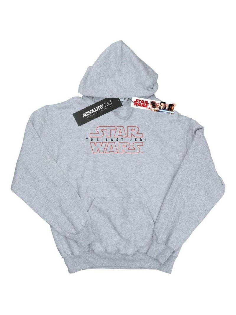 Star Wars - Sweat à capuche THE LAST JEDI Gris chiné - Kiabi