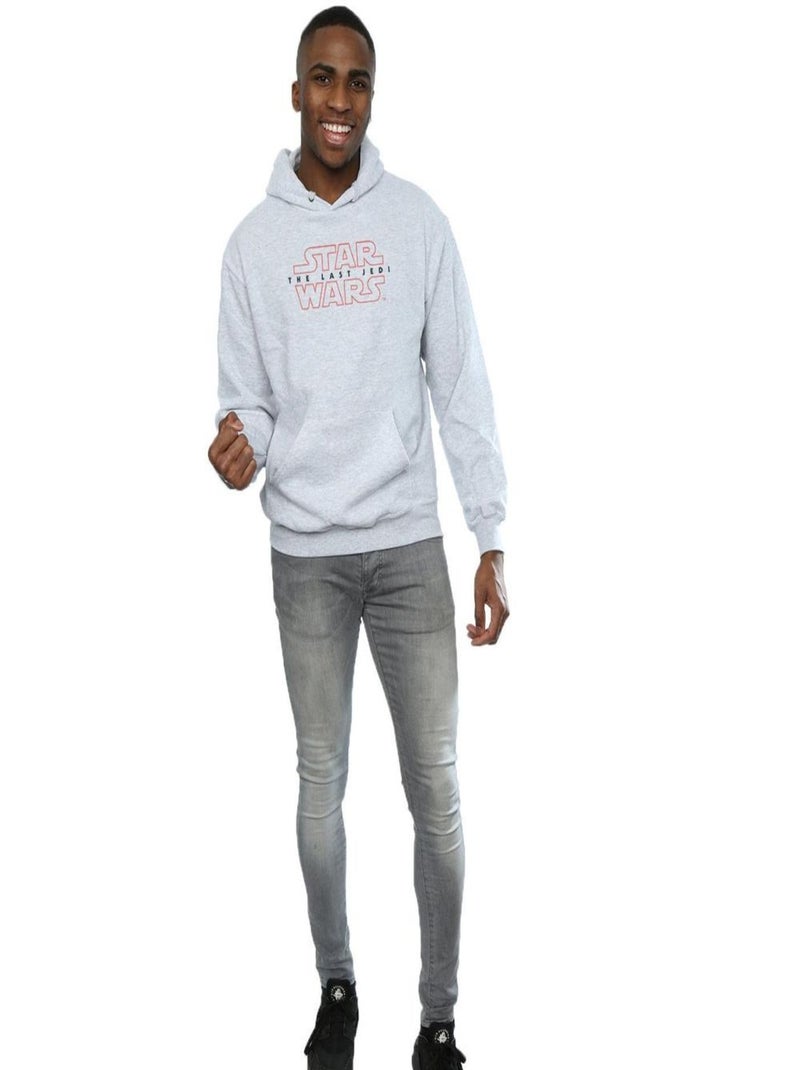 Star Wars - Sweat à capuche THE LAST JEDI Gris chiné - Kiabi