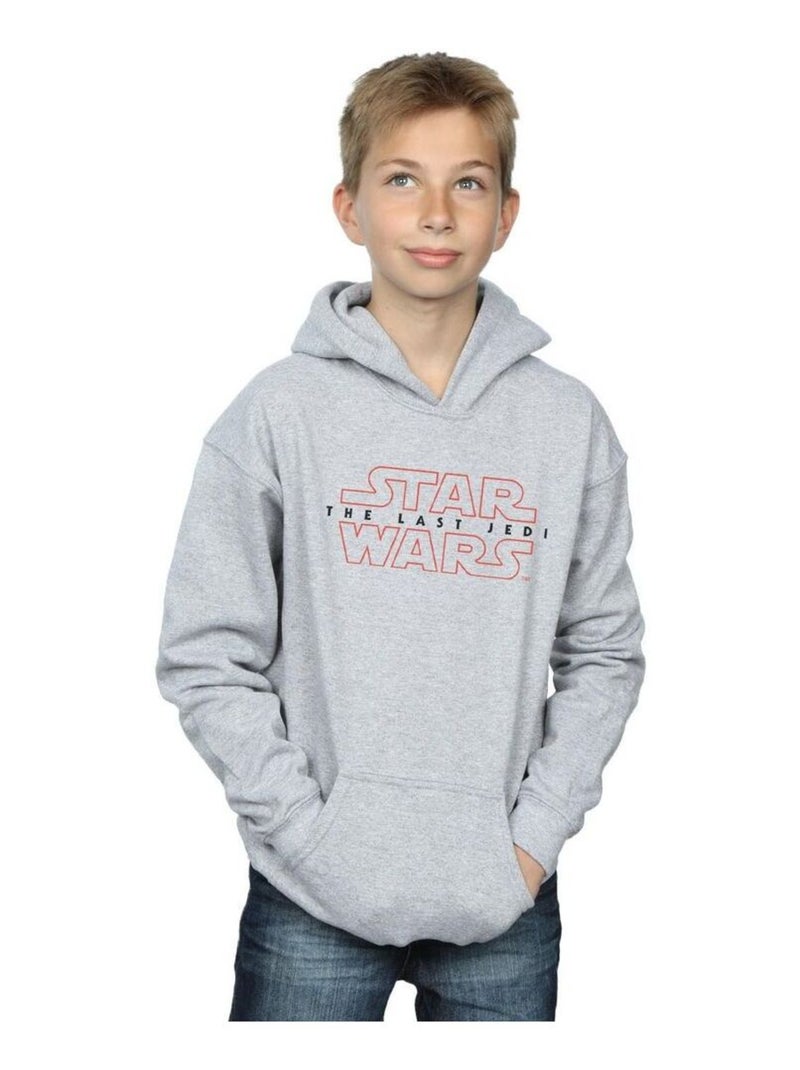 Star Wars - Sweat à capuche THE LAST JEDI Gris chiné - Kiabi
