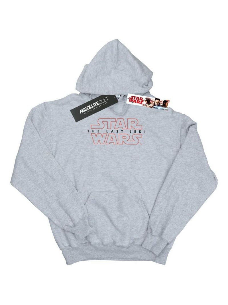 Star Wars - Sweat à capuche THE LAST JEDI Gris chiné - Kiabi