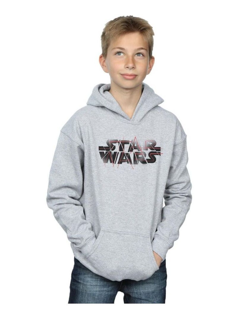 Star Wars - Sweat à capuche THE LAST JEDI Gris chiné - Kiabi