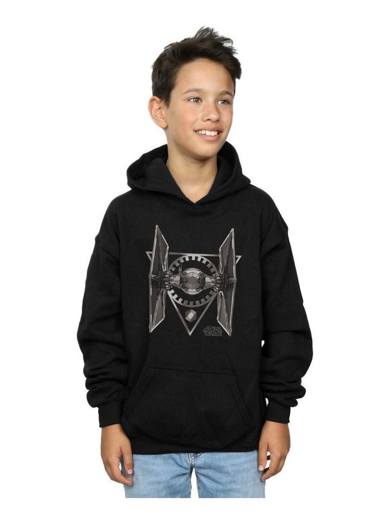 Star Wars - Sweat à capuche THE LAST JEDI TIE FIGHTER Noir - Kiabi