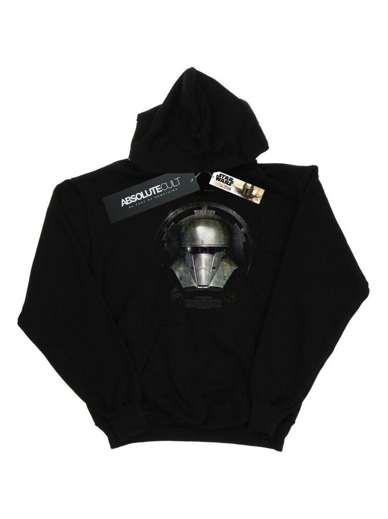 Star Wars - Sweat à capuche THE MANDALORIAN Noir - Kiabi