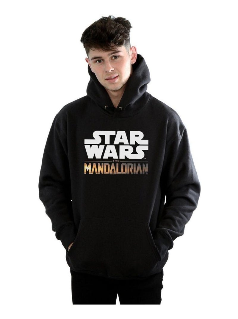 Star Wars - Sweat à capuche THE MANDALORIAN Noir - Kiabi