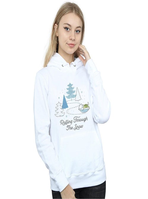 Star Wars - Sweat à capuche THE MANDALORIAN ROLLING THROUGH THE SNOW - Kiabi
