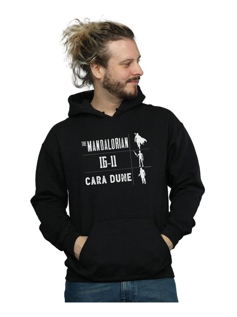 Star Wars - Sweat à capuche THE MANDALORIAN WARRIORS Noir - Kiabi