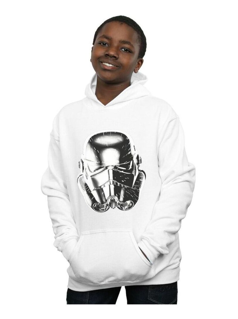 Star Wars - Sweat à capuche WARP SPEED Blanc - Kiabi