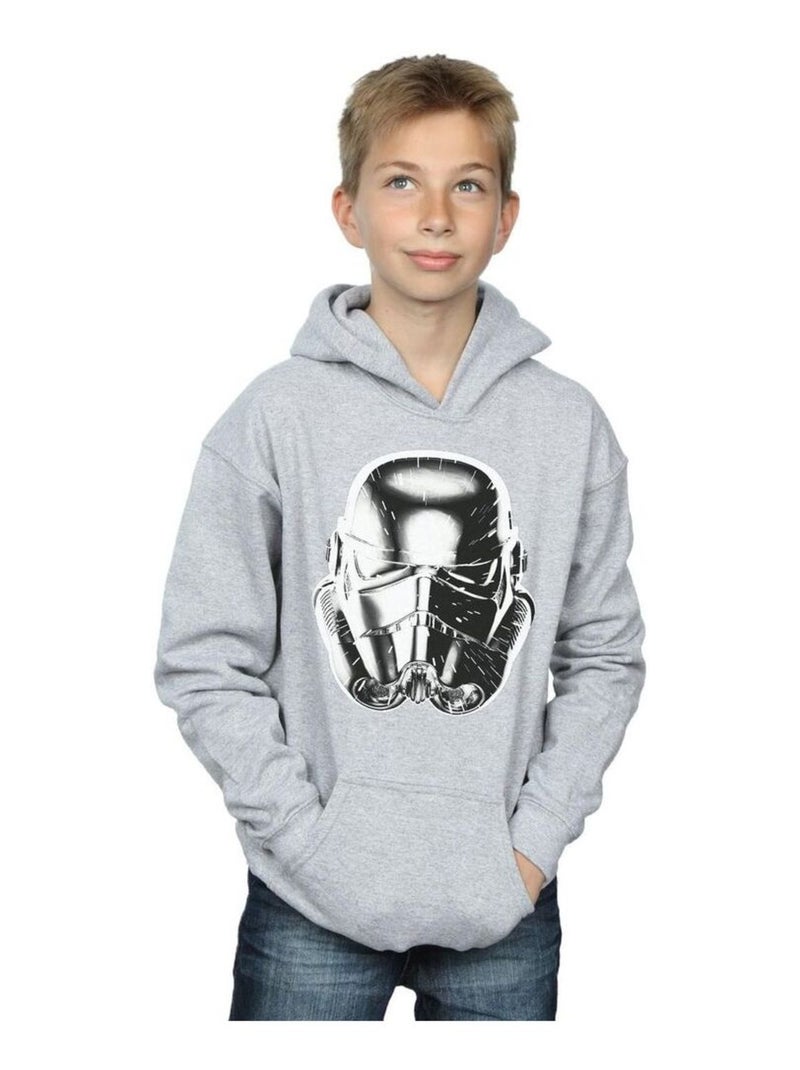 Star Wars - Sweat à capuche WARP SPEED Gris chiné - Kiabi