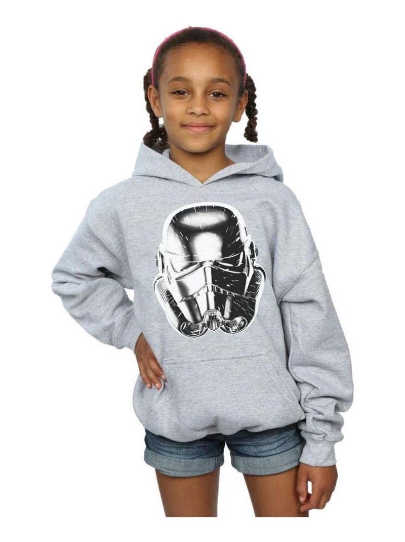 Star Wars - Sweat à capuche WARP SPEED Gris chiné - Kiabi