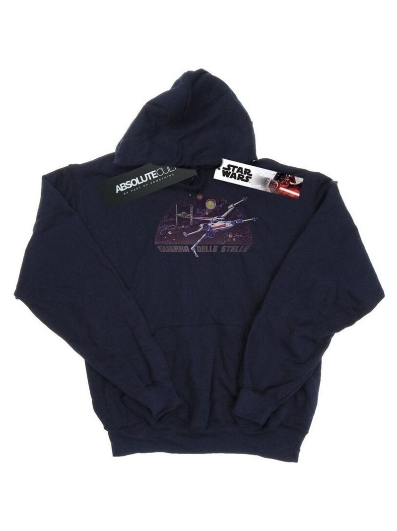 Star Wars - Sweat à capuche X-WING Bleu marine - Kiabi