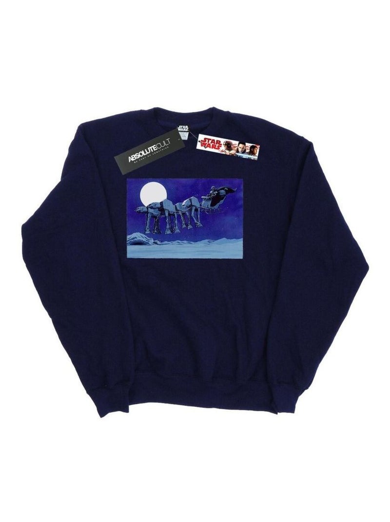 Star Wars - Sweat AT-AT Bleu marine - Kiabi