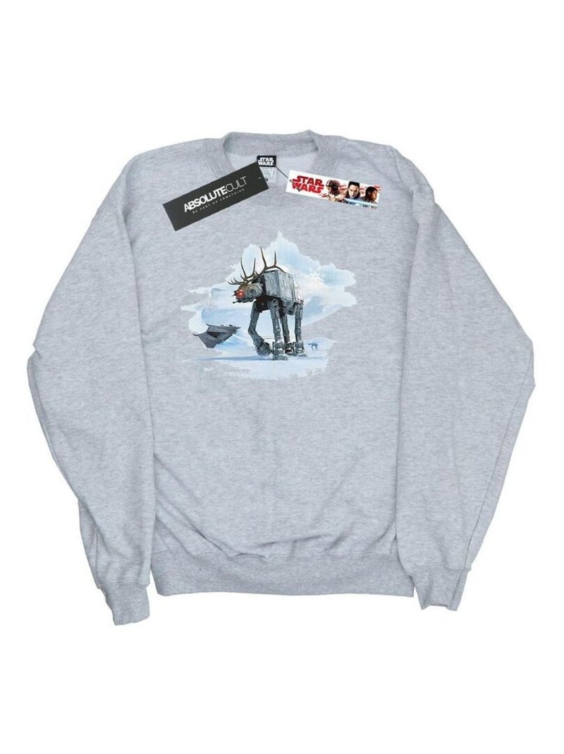 Star Wars - Sweat AT-AT Gris chiné - Kiabi